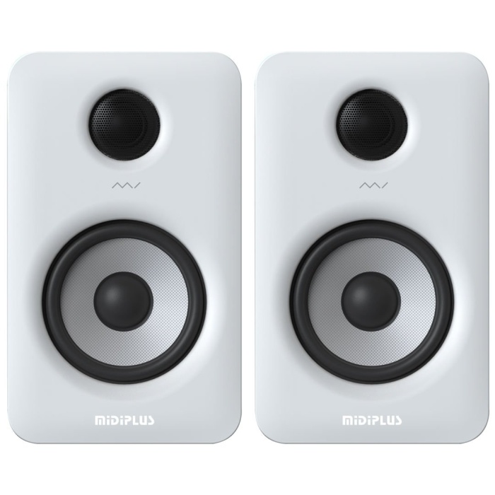 Midiplus 10 0017 MI5 II Yakın Alan Bluetooth Studio Monitörü (Beyaz/Çift) 2x35W | 5 İnç Woofer Kablosuz Bağlantı Desteği